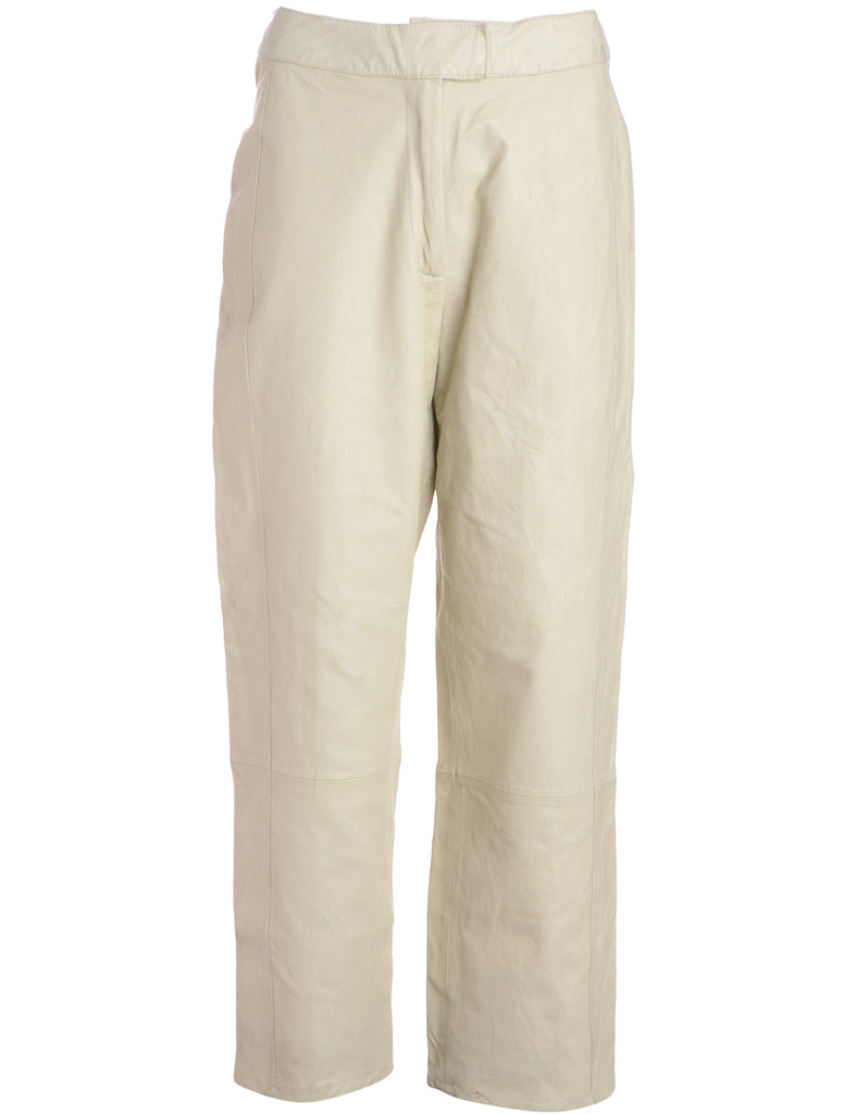 Label Bella Leather Cropped Trouser - Trousers - Beyond Retro
