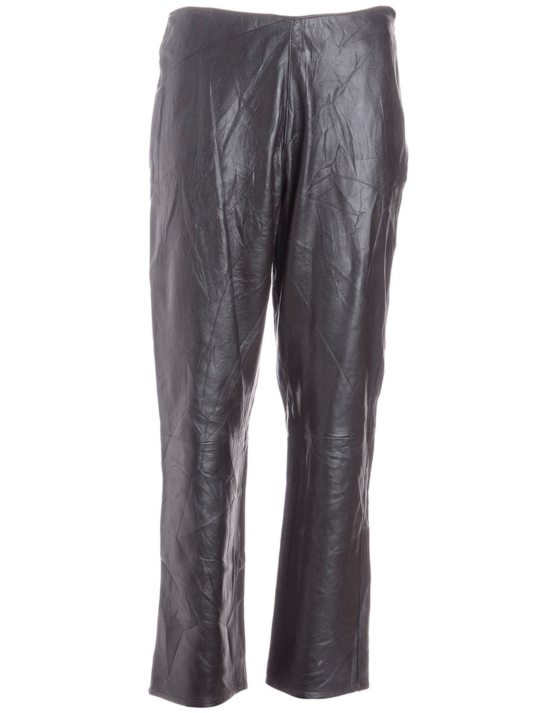 Label Bella Leather Cropped Trouser - Trousers - Beyond Retro