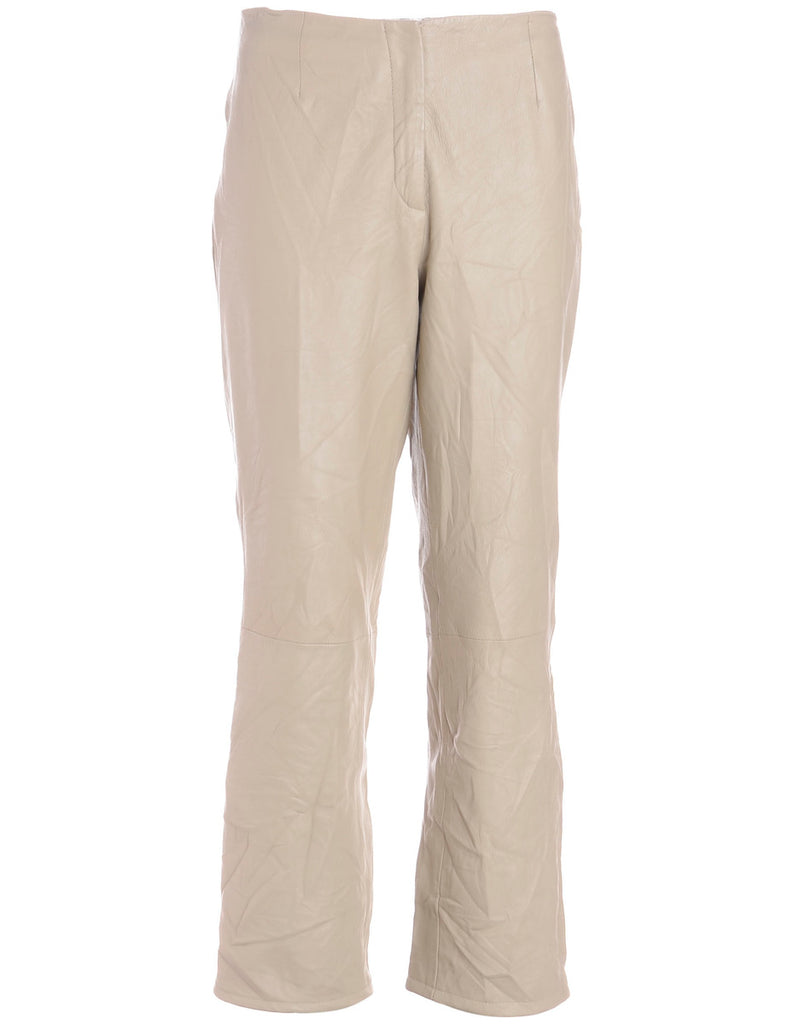 Label Bella Leather Cropped Trouser - Trousers - Beyond Retro