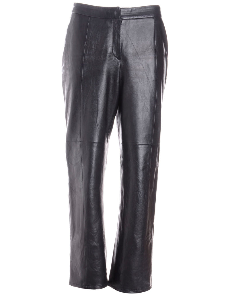 Label Bella Leather Cropped Trouser - Trousers - Beyond Retro