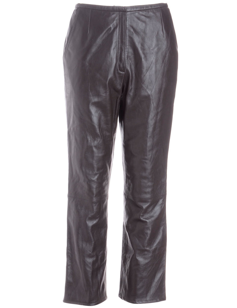 Label Bella Leather Cropped Trouser - Trousers - Beyond Retro