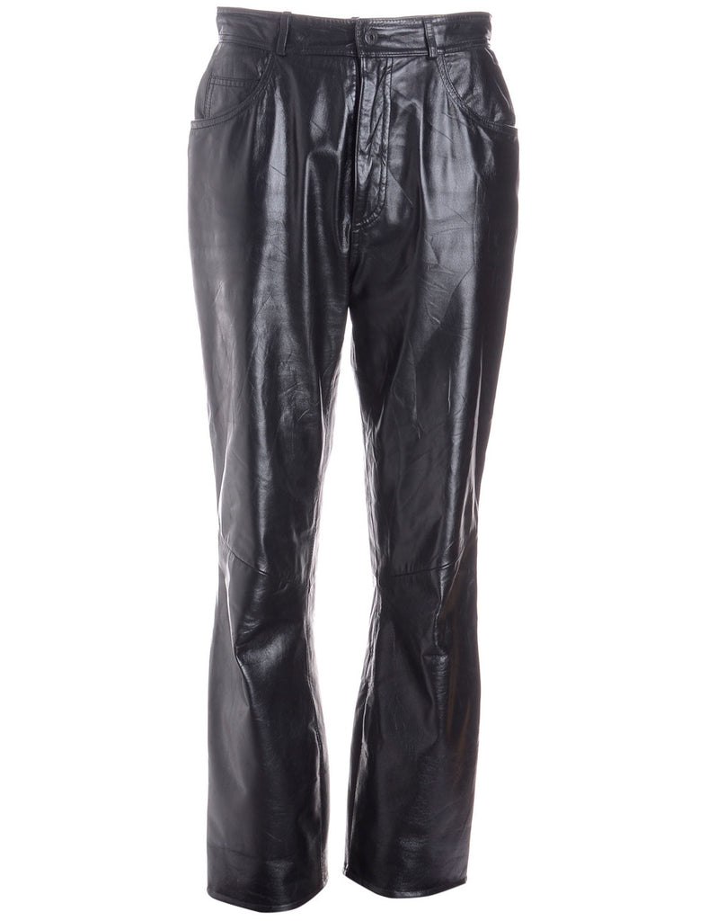 Label Bella Leather Cropped Trouser - Trousers - Beyond Retro