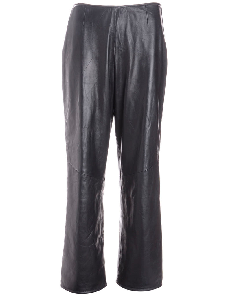 Label Bella Leather Cropped Trouser - Trousers - Beyond Retro