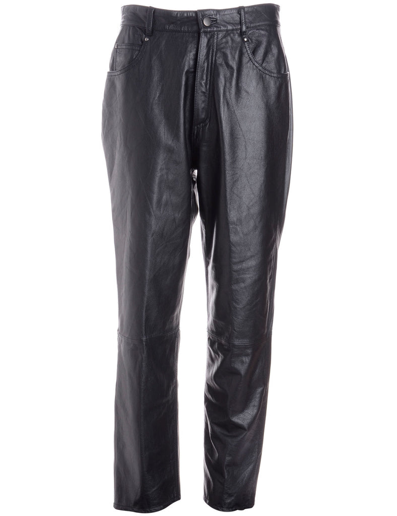 Label Bella Leather Cropped Trouser - Trousers - Beyond Retro