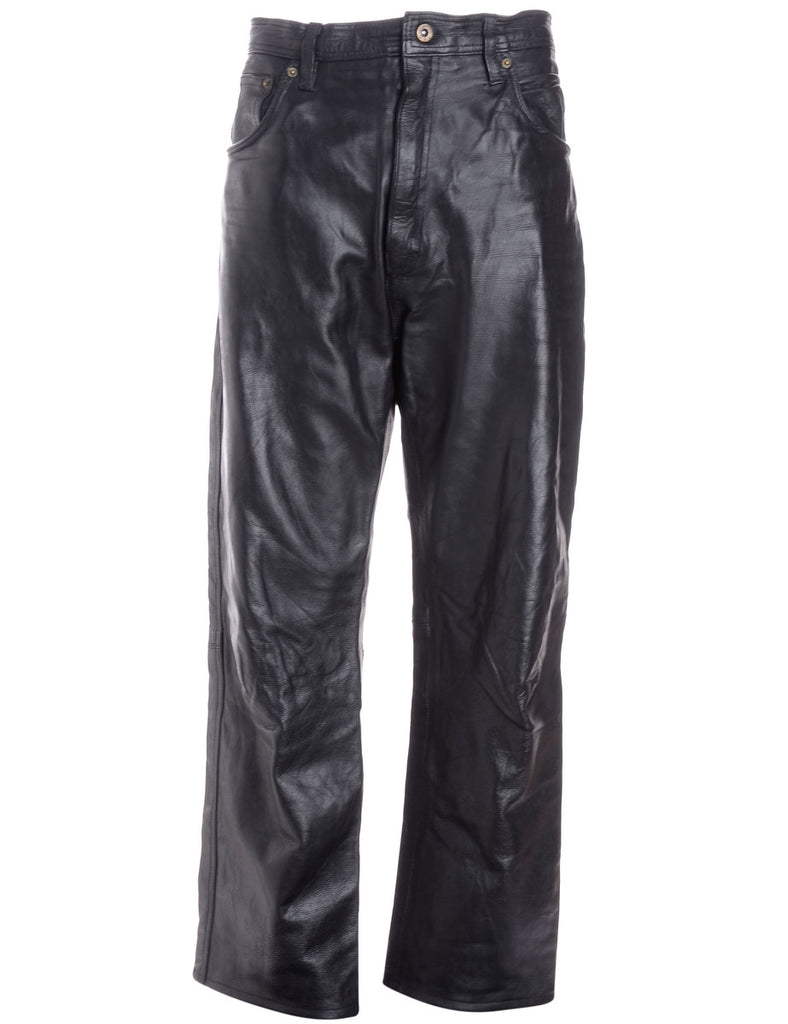 Label Bella Leather Cropped Trouser - Trousers - Beyond Retro
