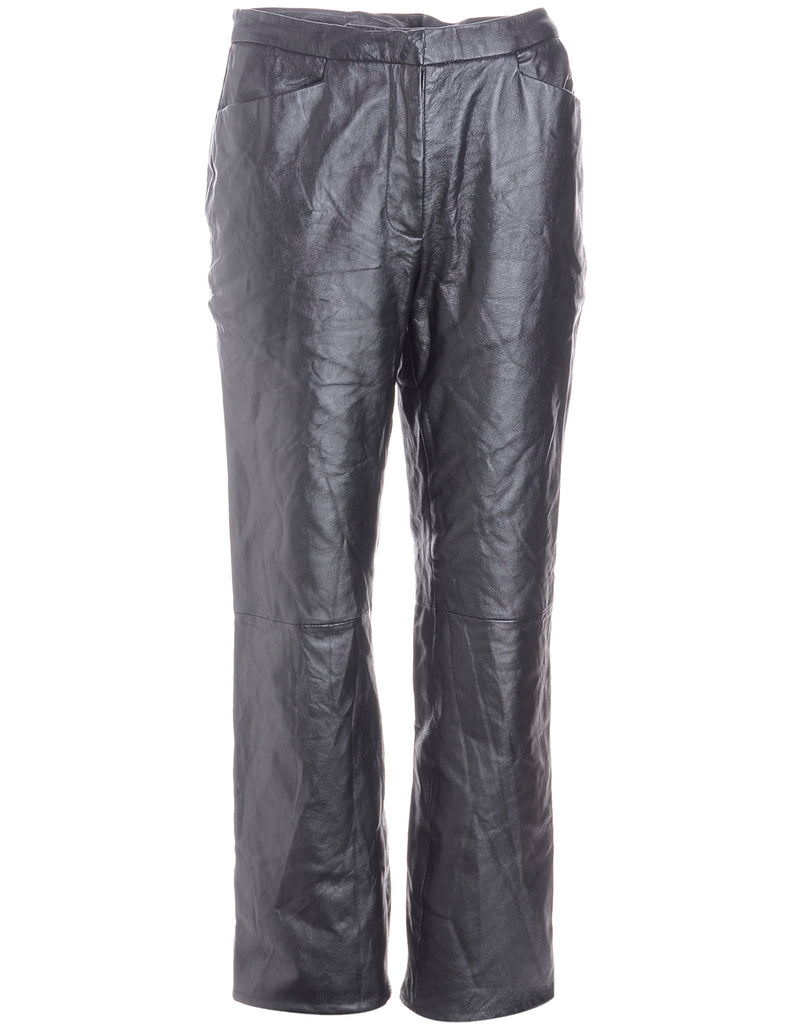 Label Bella Leather Cropped Trouser - Trousers - Beyond Retro