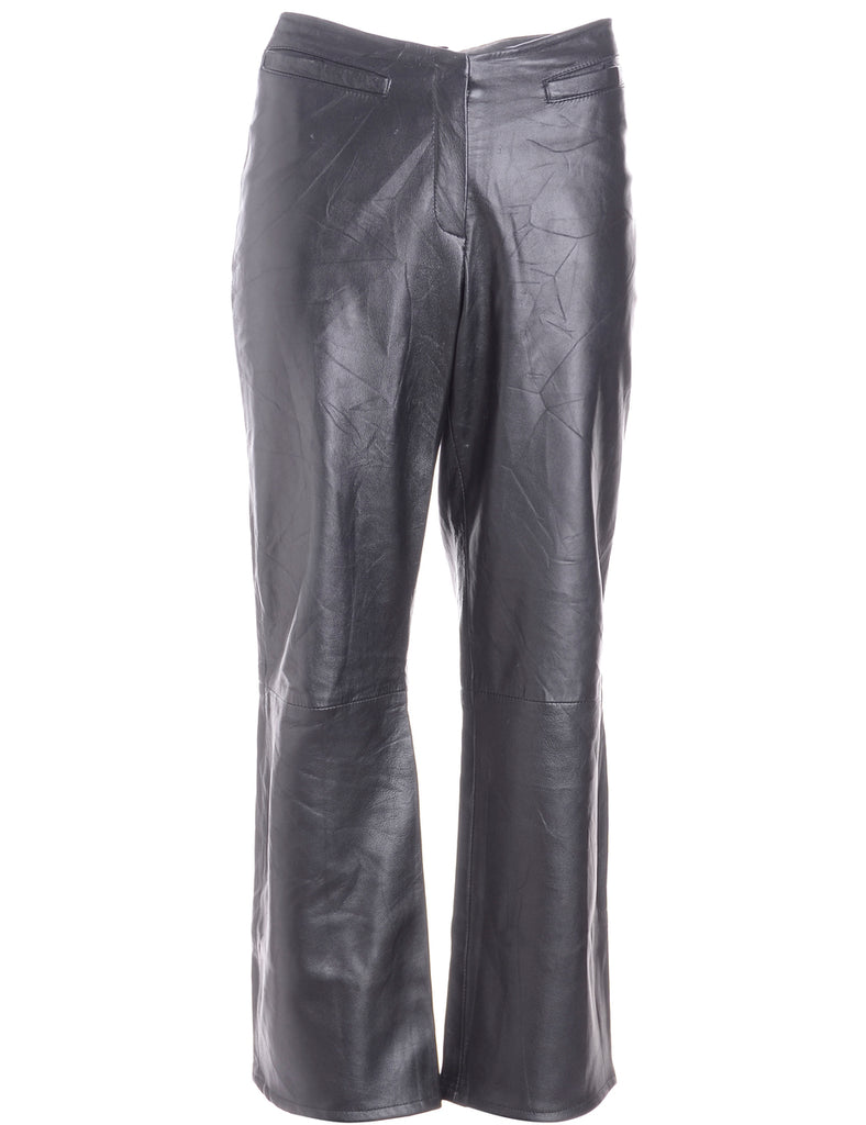 Label Bella Leather Cropped Trouser - Trousers - Beyond Retro