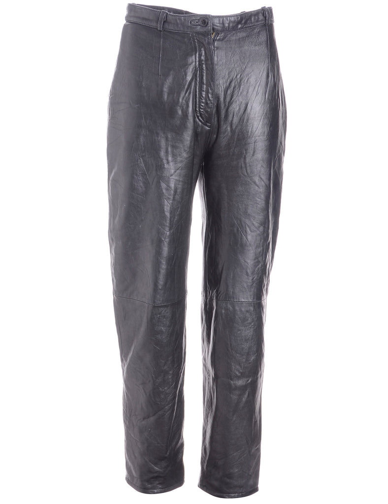 Label Bella Leather Cropped Trouser - Trousers - Beyond Retro