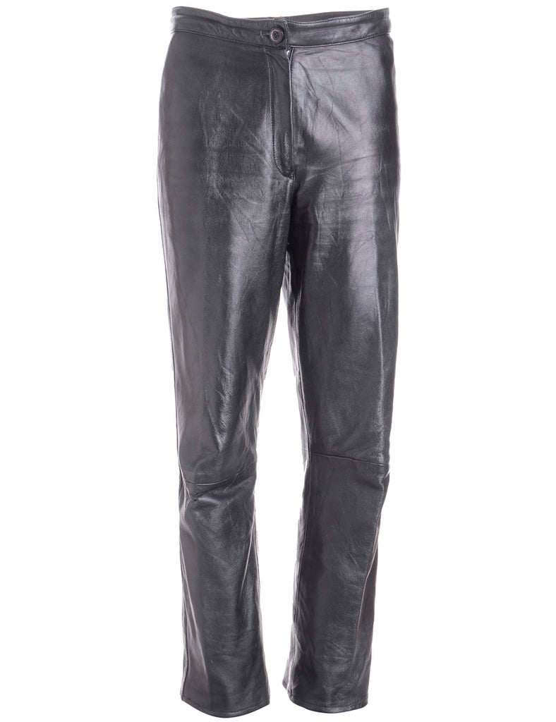 Label Bella Leather Cropped Trouser - Trousers - Beyond Retro