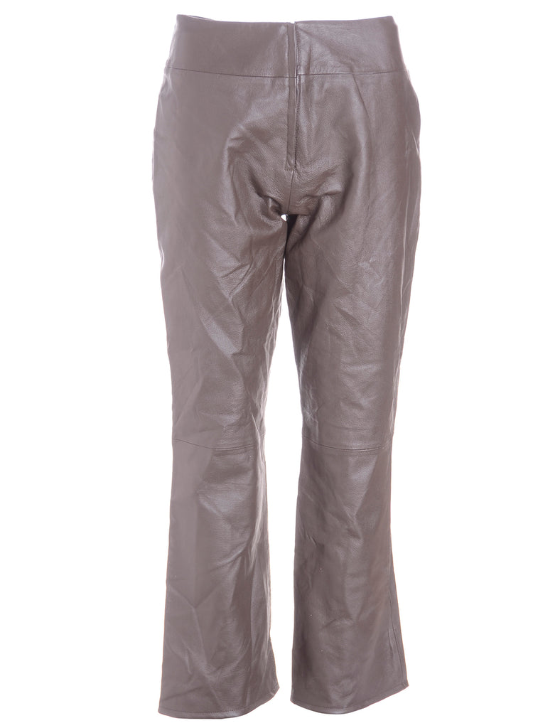 Label Bella Leather Cropped Trouser - Trousers - Beyond Retro