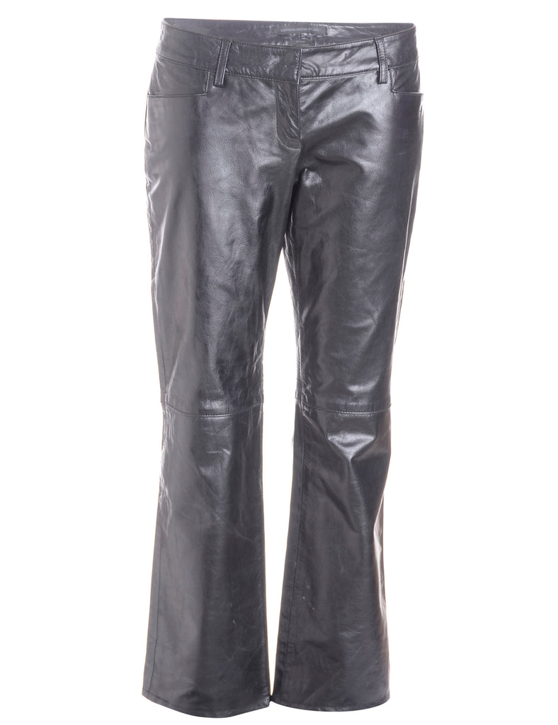 Label Bella Leather Cropped Trouser - Trousers - Beyond Retro
