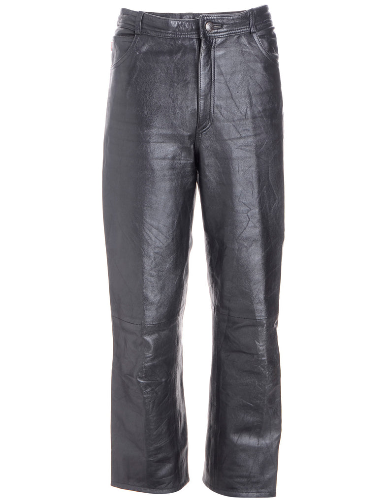 Label Bella Leather Cropped Trouser - Trousers - Beyond Retro