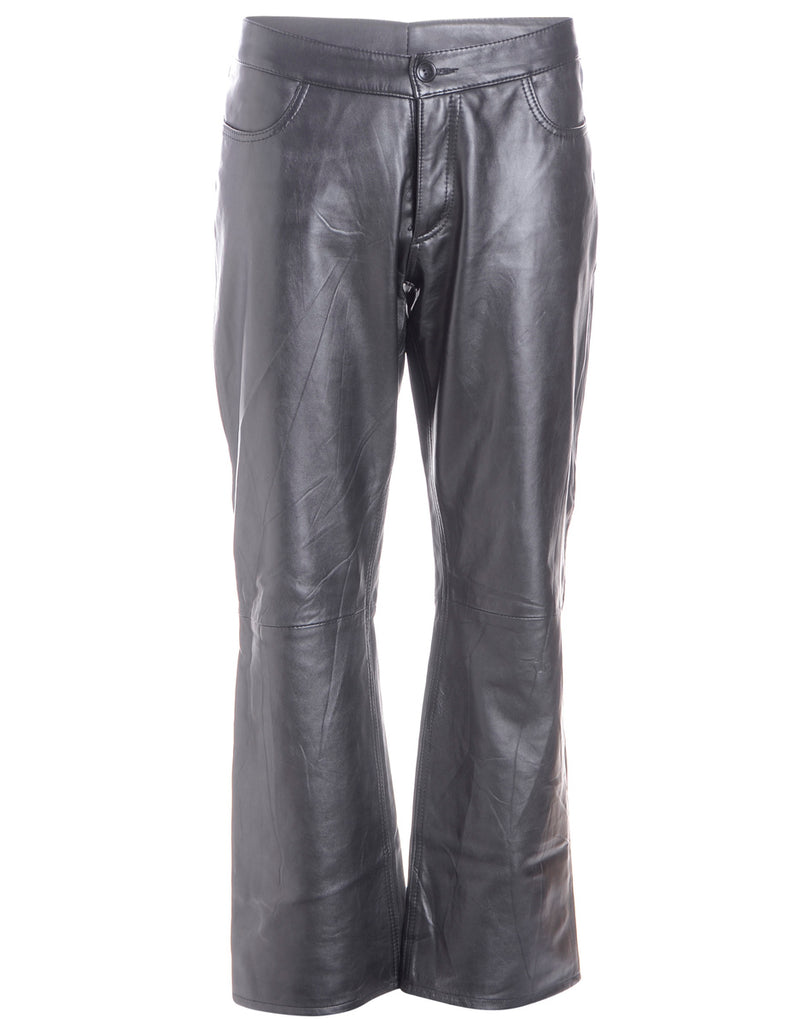 Label Bella Leather Cropped Trouser - Trousers - Beyond Retro