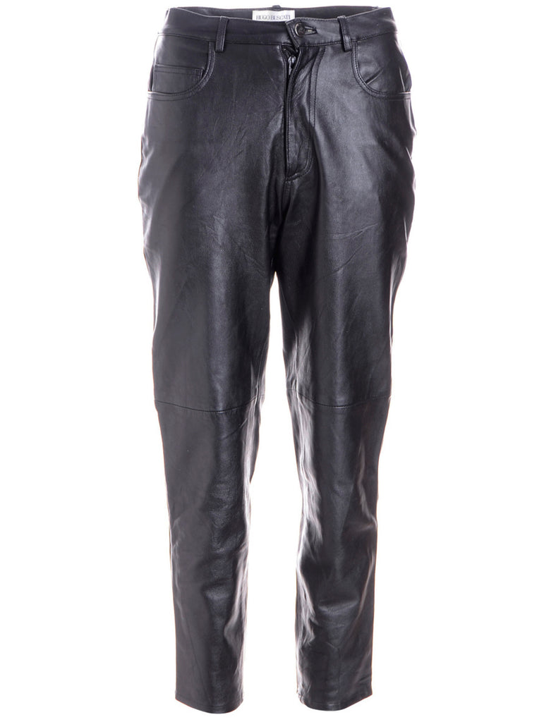 Label Bella Leather Cropped Trouser - Trousers - Beyond Retro