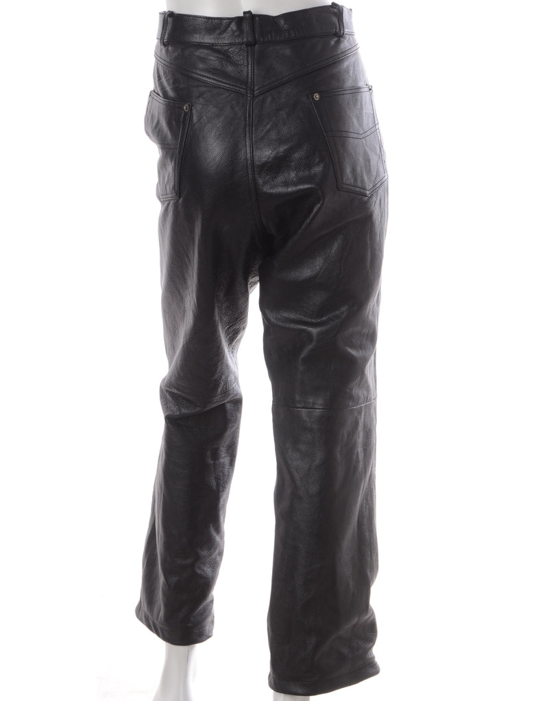 Label Bella Leather Cropped Trouser - Trousers - Beyond Retro