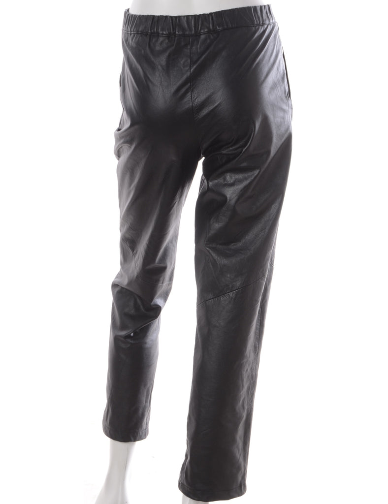 Label Bella Leather Cropped Trouser - Trousers - Beyond Retro