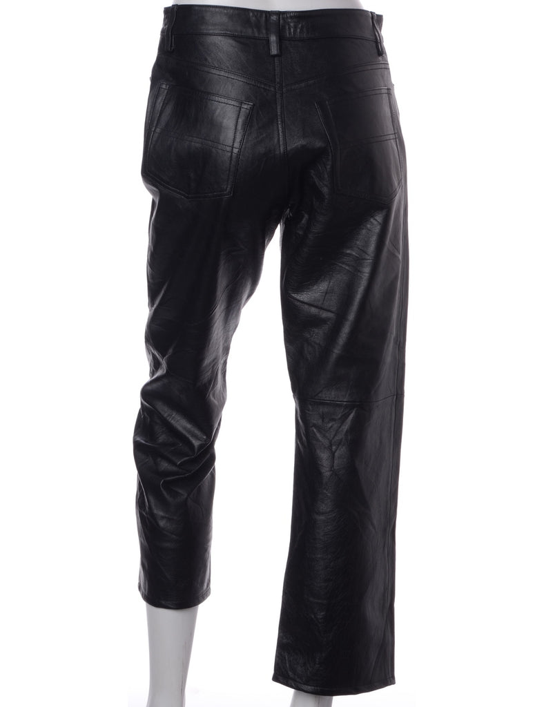 Label Bella Leather Cropped Trouser - Trousers - Beyond Retro