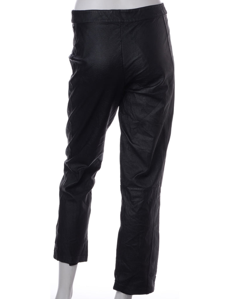 Label Bella Leather Cropped Trouser - Trousers - Beyond Retro