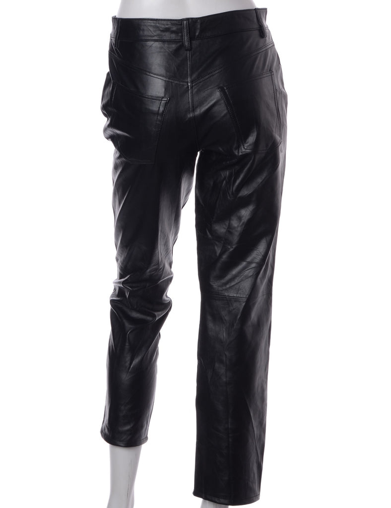 Label Bella Leather Cropped Trouser - Trousers - Beyond Retro