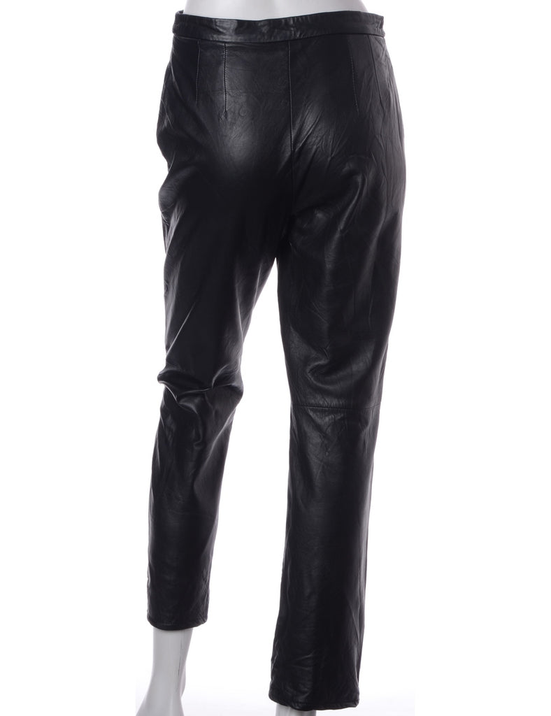 Label Bella Leather Cropped Trouser - Trousers - Beyond Retro