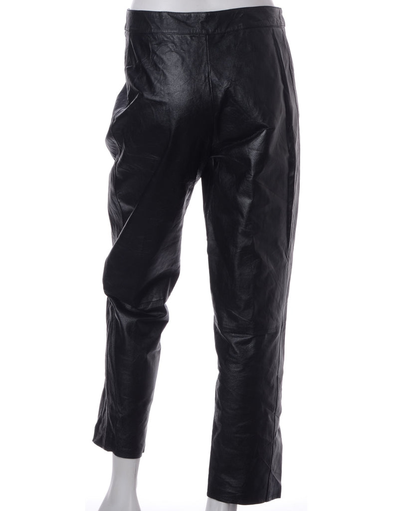 Label Bella Leather Cropped Trouser - Trousers - Beyond Retro