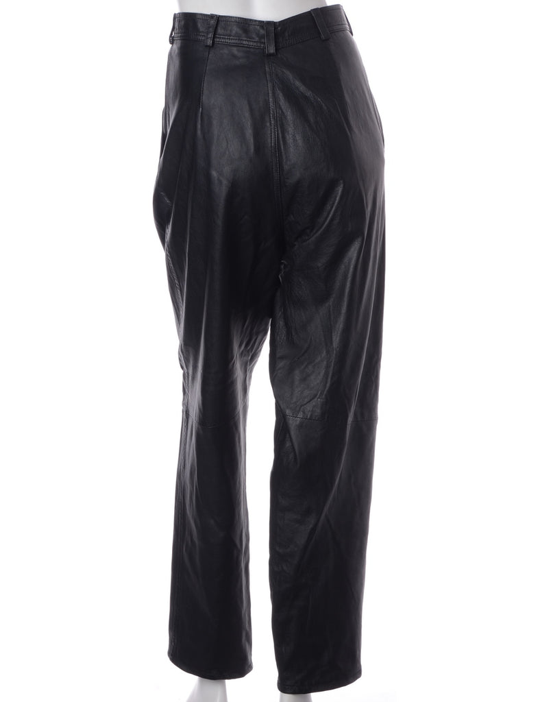 Label Bella Leather Cropped Trouser - Trousers - Beyond Retro