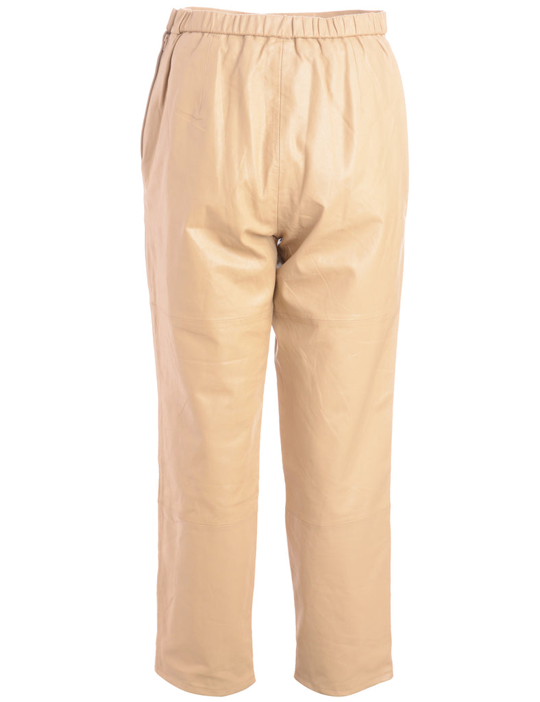 Label Bella Leather Cropped Trouser - Trousers - Beyond Retro
