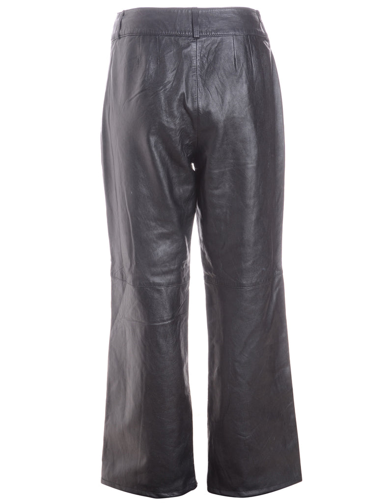 Label Bella Leather Cropped Trouser - Trousers - Beyond Retro