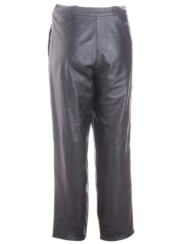 Label Bella Leather Cropped Trouser - Trousers - Beyond Retro