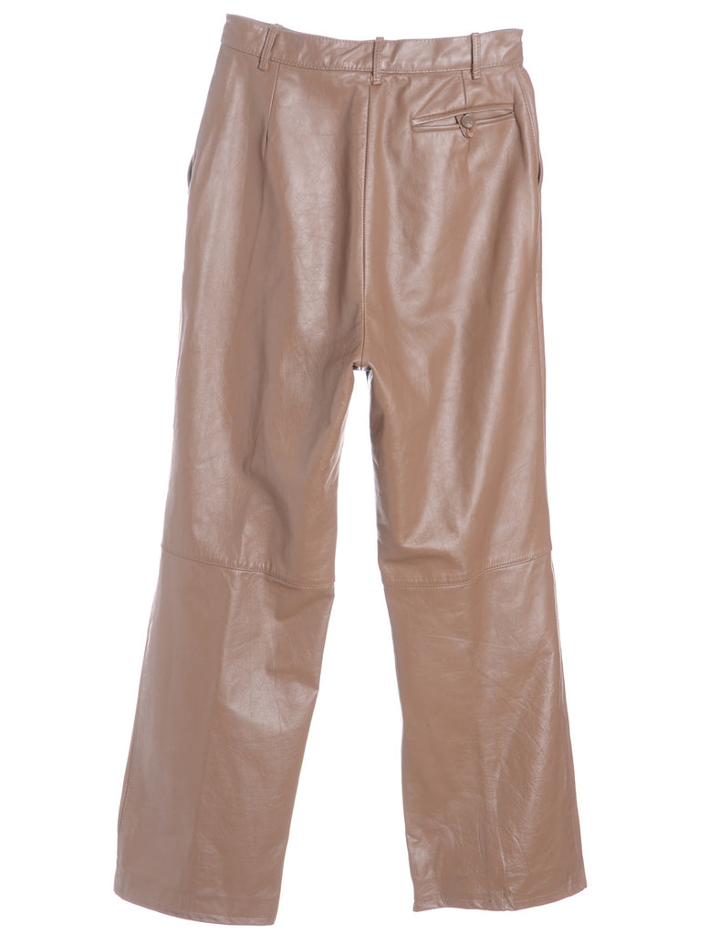 Label Bella Leather Cropped Trouser - Trousers - Beyond Retro