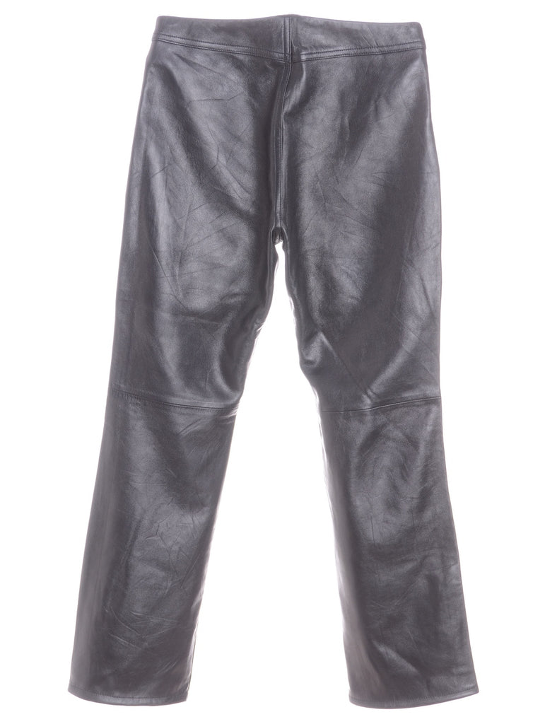Label Bella Leather Cropped Trouser - Trousers - Beyond Retro