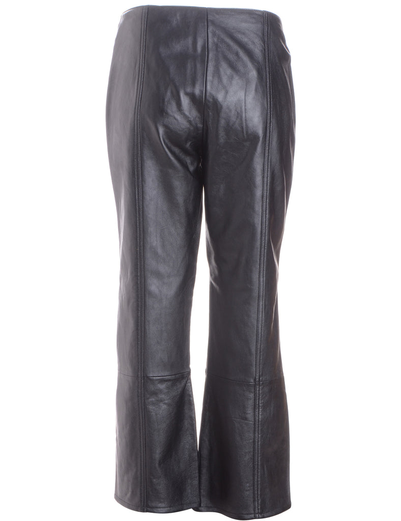Label Bella Leather Cropped Trouser - Trousers - Beyond Retro