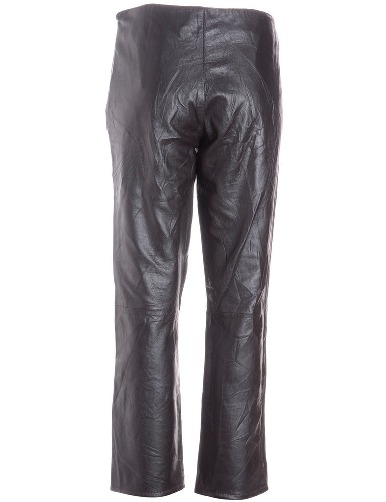 Label Bella Leather Cropped Trouser - Trousers - Beyond Retro
