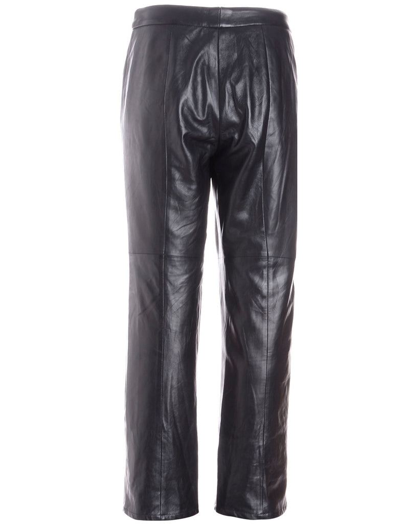 Label Bella Leather Cropped Trouser - Trousers - Beyond Retro