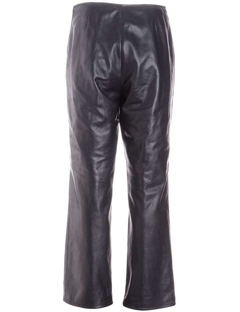 Label Bella Leather Cropped Trouser - Trousers - Beyond Retro