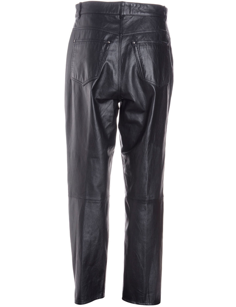 Label Bella Leather Cropped Trouser - Trousers - Beyond Retro