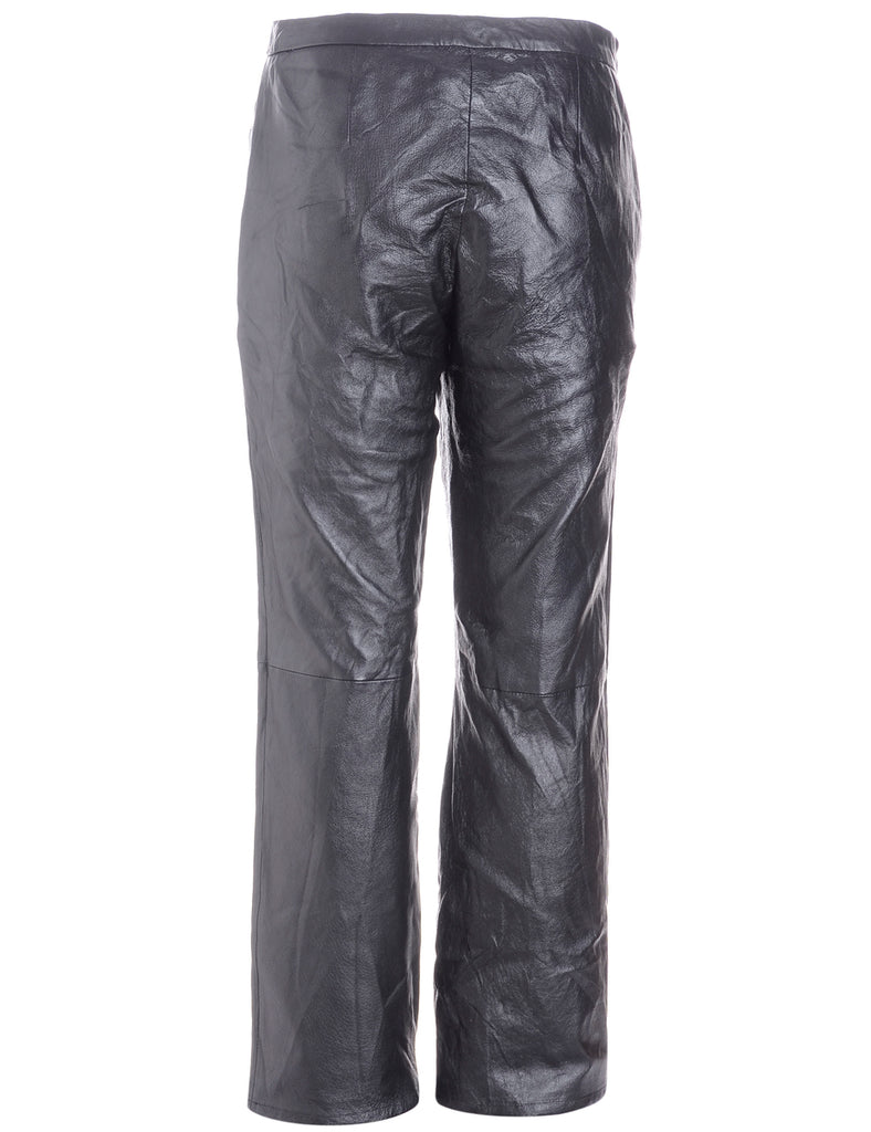 Label Bella Leather Cropped Trouser - Trousers - Beyond Retro