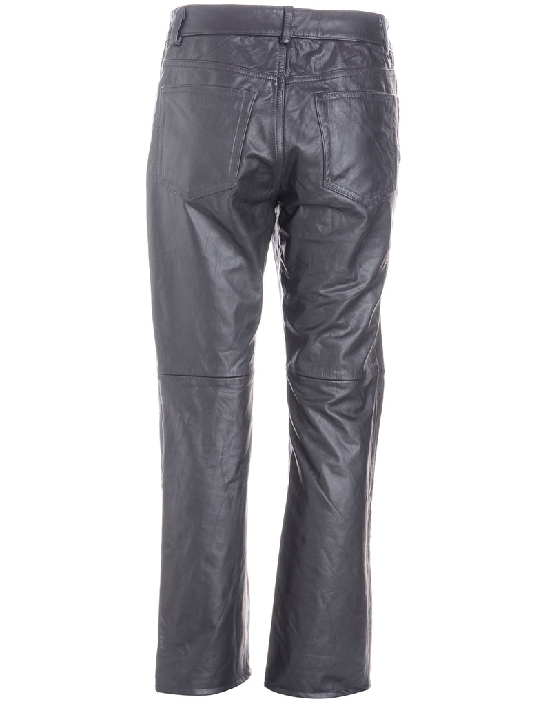 Label Bella Leather Cropped Trouser - Trousers - Beyond Retro
