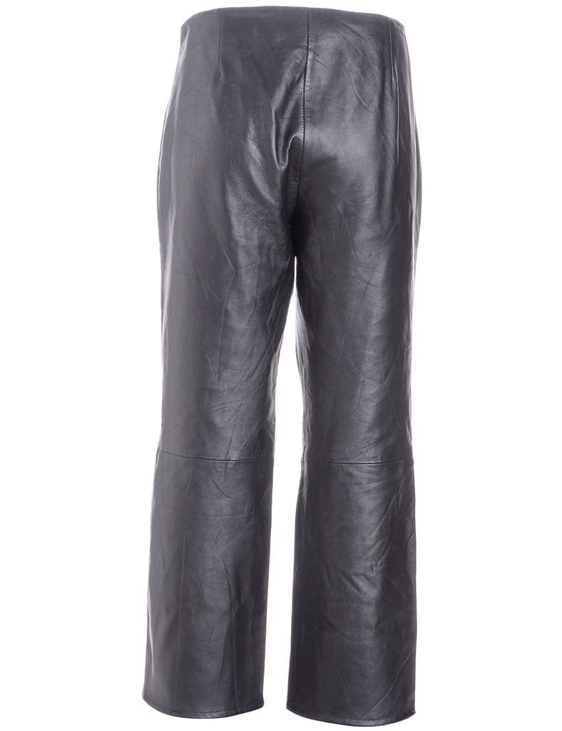 Label Bella Leather Cropped Trouser - Trousers - Beyond Retro
