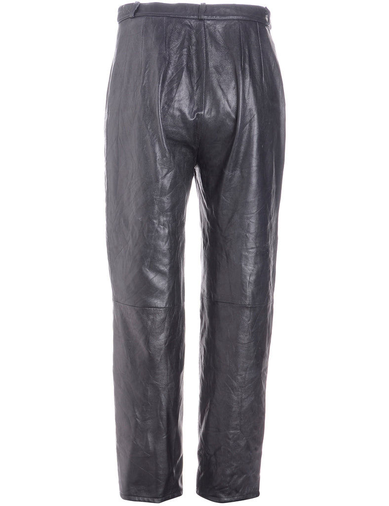 Label Bella Leather Cropped Trouser - Trousers - Beyond Retro