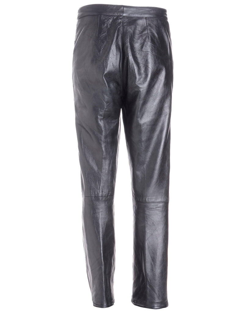 Label Bella Leather Cropped Trouser - Trousers - Beyond Retro