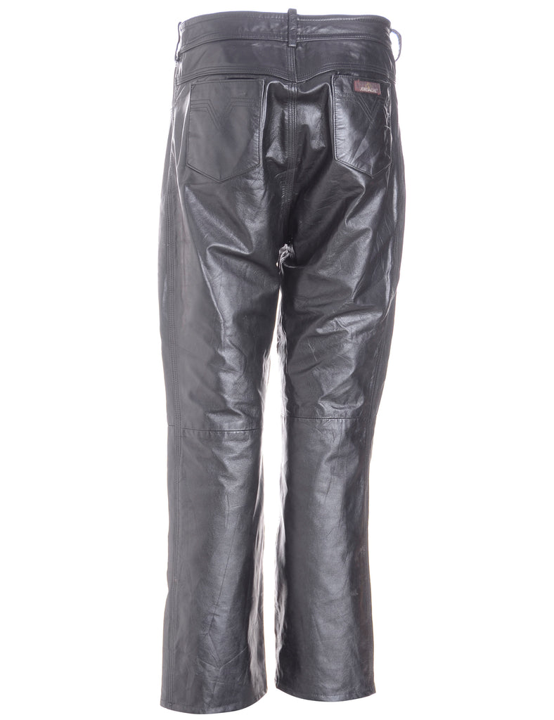 Label Bella Leather Cropped Trouser - Trousers - Beyond Retro
