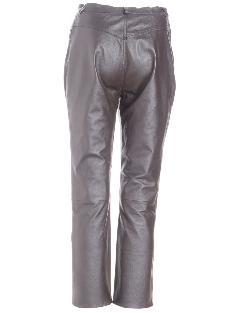 Label Bella Leather Cropped Trouser - Trousers - Beyond Retro