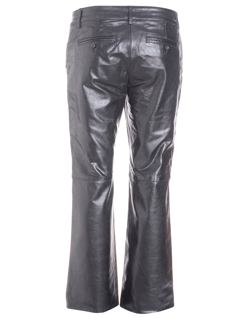Label Bella Leather Cropped Trouser - Trousers - Beyond Retro