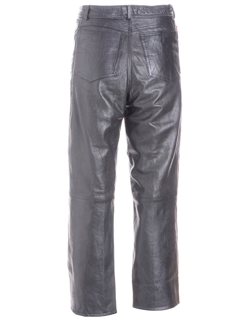Label Bella Leather Cropped Trouser - Trousers - Beyond Retro