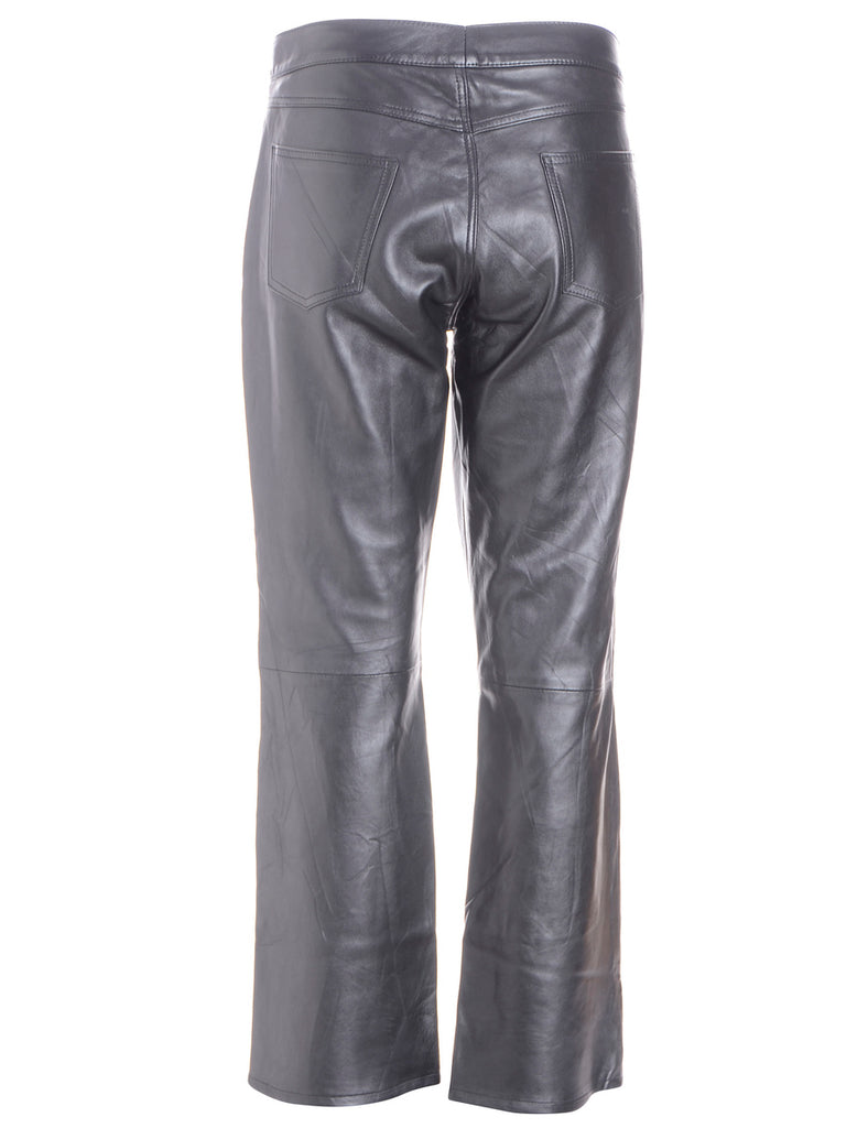 Label Bella Leather Cropped Trouser - Trousers - Beyond Retro