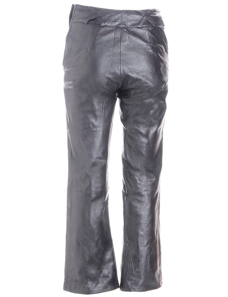 Label Bella Leather Cropped Trouser - Trousers - Beyond Retro