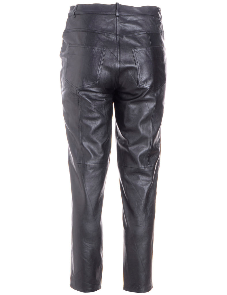 Label Bella Leather Cropped Trouser - Trousers - Beyond Retro