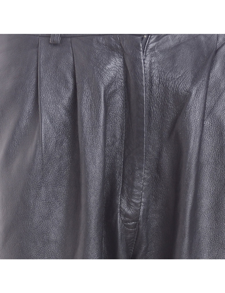 Label Bella Leather Cropped Trouser - Trousers - Beyond Retro