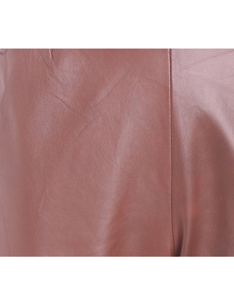 Label Bella Leather Cropped Trouser - Trousers - Beyond Retro
